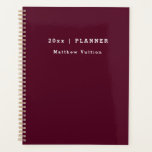 Personalized 2026 Burgundy Weekly Monthly  Planner<br><div class="desc">Get things done with our 2026 planner. Weekly and monthly pages for business or personal planning,  making schedules and taking notes. Pages are blank so you can start anytime.</div>