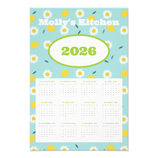Personalized 2026 Calendar Photo Print