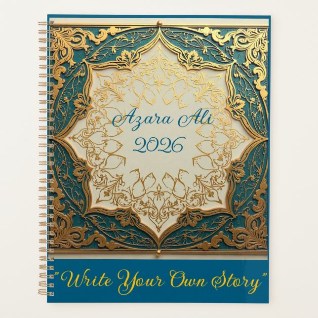 Personalized 2026 Floral Planner (Front)
