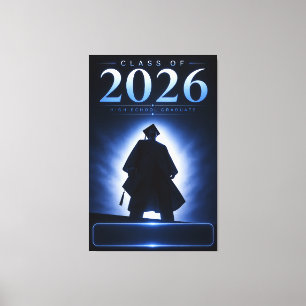 Personalized 2026 Graduate Name Keepsake Canvas Print