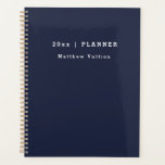 Personalized 2026 Navy Blue Weekly Monthly  Planner<br><div class="desc">Get things done with our 2026 planner. Weekly and monthly pages for business or personal planning,  making schedules and taking notes. Pages are blank so you can start anytime.</div>