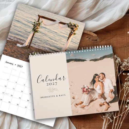 Personalized 2027 Couple Custom Photo  Calendar