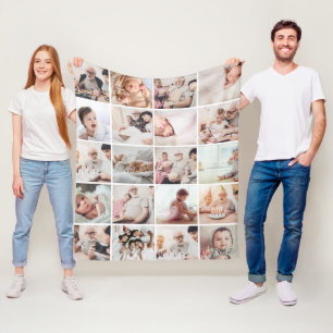 Personalized 20-photo blanket