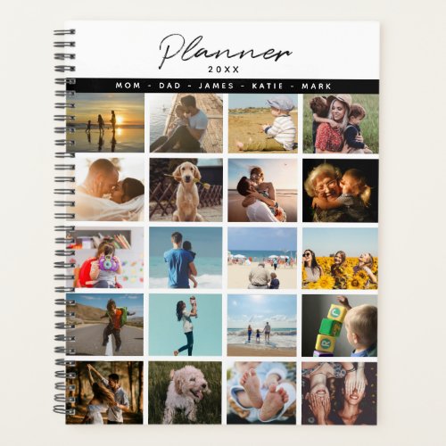 Personalized 20 Photo Family Love Memories Planner