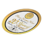 Personalized 20 Years of Service Plate/Plaque Dinner Plate