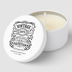 Personalized 20th 30th 40th 50th 60th 70 Birthday Mini Candle Favors