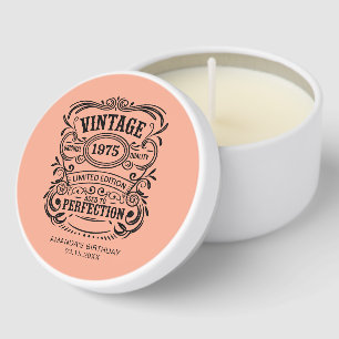 Personalized 20th 30th 40th 50th 60th 70 Birthday Mini Candle Favors
