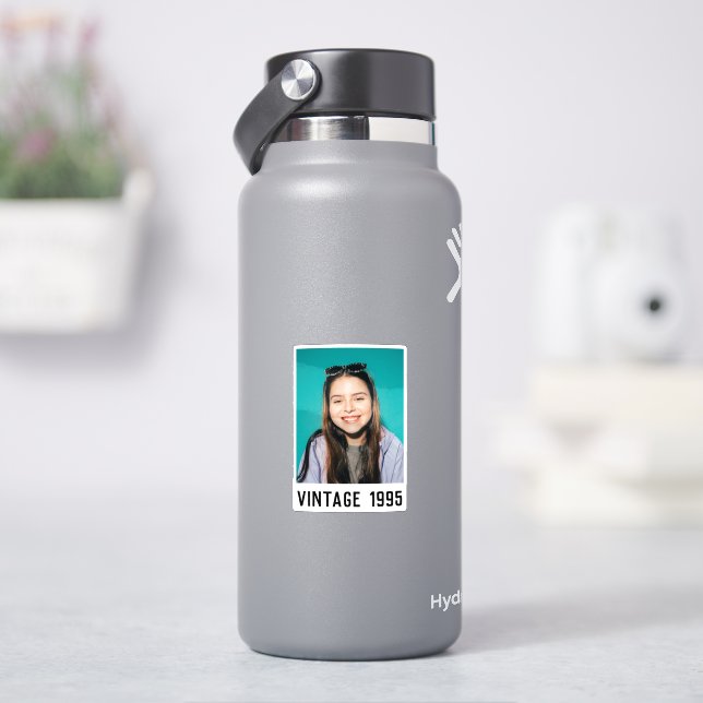 Personalized 20th 30th 40th 50th Birthday Party Sticker (HydroFlask)