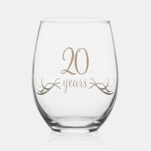 Personalized 20th Anniversary Keepsake Custom Gift