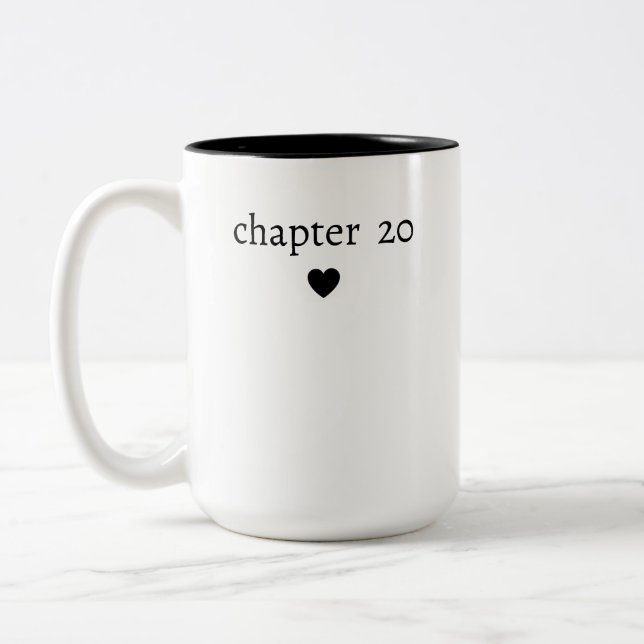 Personalized 20th Birthday Two-Tone Coffee Mug (Left)