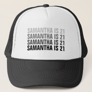 Personalized 21st 30th 40th 50th 60th 70 Birthday Trucker Hat