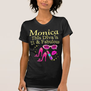 PERSONALIZED 21ST BIRTHDAY FASHIONISTA T SHIRT