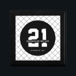 Personalized 21st Birthday Modern and Elegant   Gift Box<br><div class="desc">Personalized 21st Birthday Modern and Elegant Gifts</div>