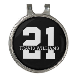 Personalized 21st Birthday Modern and Elegant   Golf Hat Clip