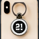 Personalized 21st Birthday Modern and Elegant   Phone Ring Stand<br><div class="desc">Personalized 21st Birthday Modern and Elegant Gifts</div>