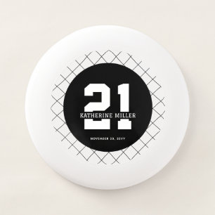 Personalized 21st Birthday Modern and Elegant Wham-O Frisbee