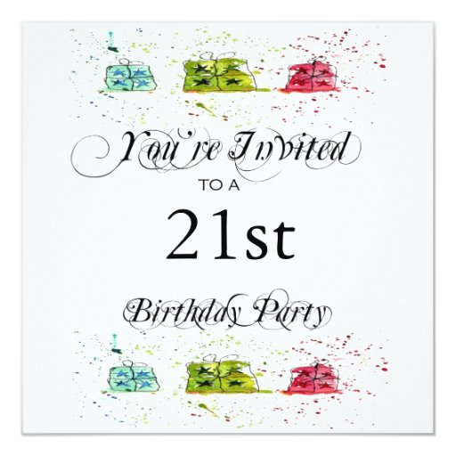 Personalized 21st Birthday Party Invitations | Zazzle