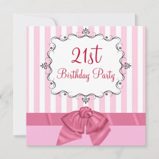 Personalized 21st Birthday Party Invitations