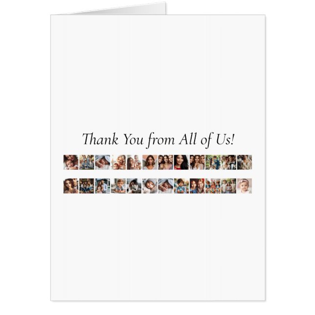 Personalized 24-Photo All-Occasion Thank You Card (Front)