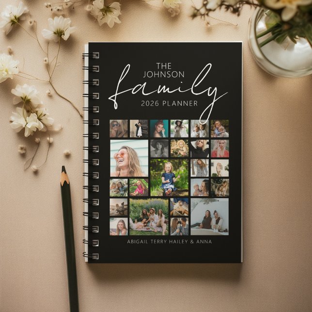 Personalized 24 Photo Collage Family Planner (Creator Uploaded)