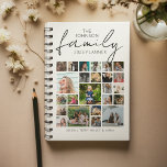 Personalized 24 Photo Collage Family Planner<br><div class="desc">Time flies when you're having fun,  doesn't it? Make sure you seize every moment of 2026 with our stylish Family Yearly Planner. Personalized with your family names and featuring 24 of your favorite photos,  it's as unique as your family. No better gift this Christmas!</div>