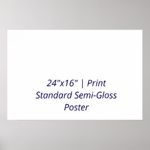 Personalized 24"x16" Standard Semi-Gloss Poster