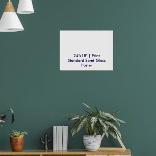Personalized 24"x18" Standard Semi-Gloss Poster