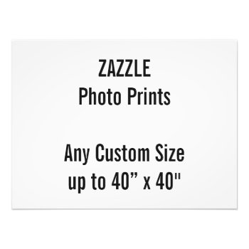 Personalized 24” X 18" Photo Print  Or Custom Size by ZazzleDesignBlanks at Zazzle