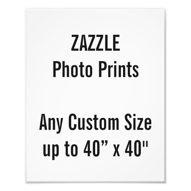 Personalized 24x30 cm Photo Print, or custom size (Front)