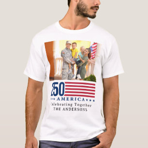 Personalized 250 America Family Reunion Patriotic T-Shirt