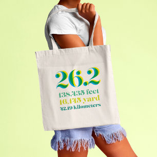 Personalized 26.2 Marathon Running  Tote Bag