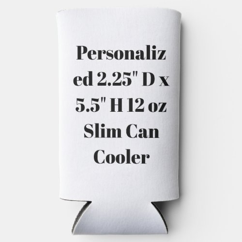 Personalized 2.25" D x 5.5" H 12 oz Slim  Seltzer Can Cooler