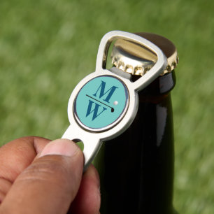 Personalized 2-letters Monogram 2-tone Blue Divot Tool