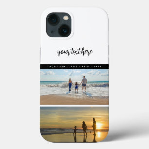 Personalized 2 Photo Family Love Memories iPhone 13 Case