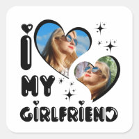 Personalized 2 Photo I Love My Girlfriend