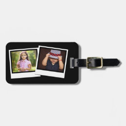 Personalized 2-Photo Snapshot Frames Custom Color Luggage Tag