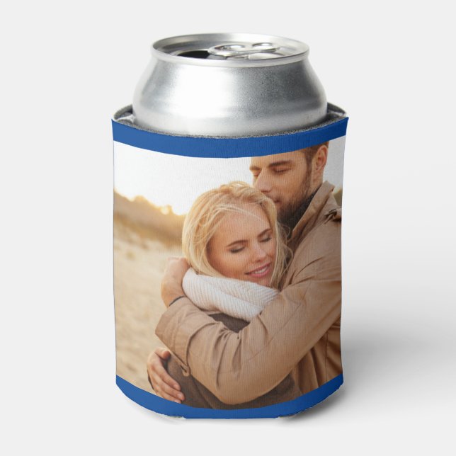 Personalized 2 Photo Template Double Sided Can Coo Can Cooler (Can Front)