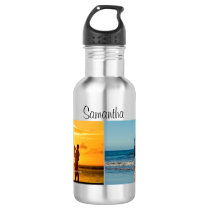 Personalized 2 Photo Water Bottle Personalized 2 Photo Water Bottle