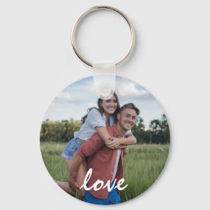 Personalized 2 sided Photo and Text Photo Collage Keychain