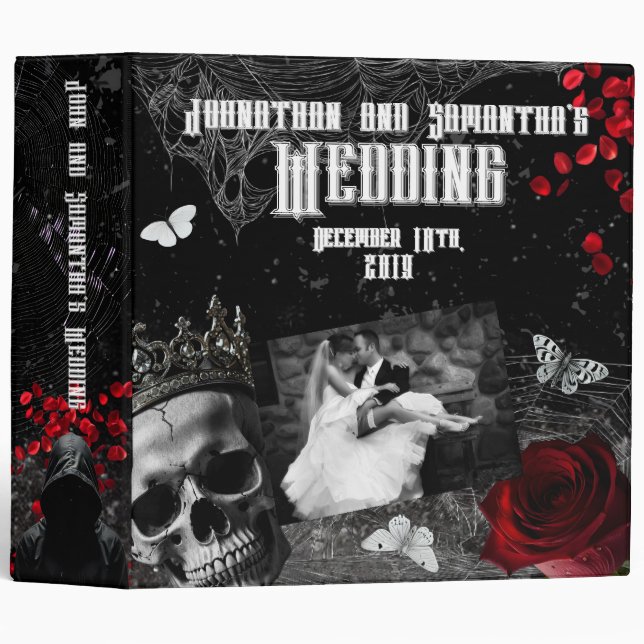 Personalized 2" Wedding Haunting Adeline Zade Mead 3 Ring Binder (Front/Spine)