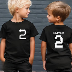 Personalized 2nd 3rd 4th 5th 6th Birthday Number Toddler T-shirt