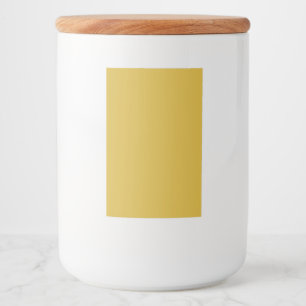 Personalized 2x3 M Gold Food Container Label