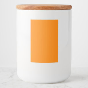 Personalized 2x3 Neon Orange Food Container Label