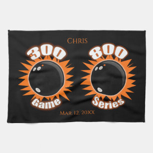 Personalized 300 Game & 800 Series Bowling Kitchen Kitchen Towel