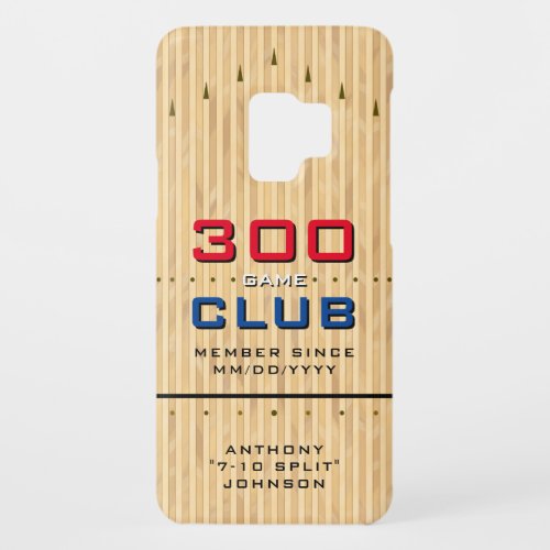 Personalized 300 Game Club Member Since  Bowling Case_Mate Samsung Galaxy S9 Case