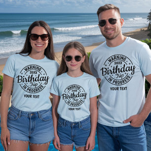 Personalized 30th 40th 50th 60th 70 Birthday Trip T-Shirt