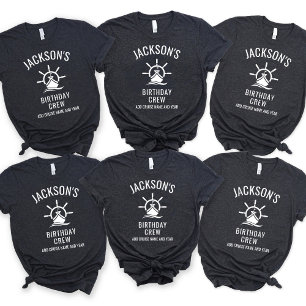 Personalized 30th 40th 50th Birthday Cruise Crew T-Shirt