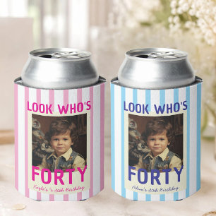 Personalized 30th 40th 50th Birthday Party Favors Can Cooler