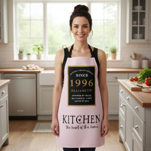 Personalized 30th Birthday Cook Chef Baker Pink Apron