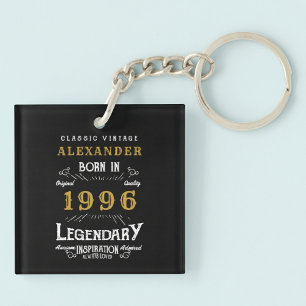 Personalized 30th Birthday Legend 1996 Vintage Keychain